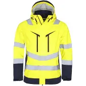 Projob 6455 Shell Jacket En Iso 20471 Class 3 Yellow/Navy S