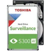 Toshiba S300 AI Surveillance 3.5" 24 Tt, 7200 RPM, 1024 MB, 550 WRL, SATA III -kovalevy (valvontakäyttöön)