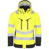 Projob 6455 Shell Jacket EN ISO 20471 Class 3 Yellow/Black 4XL