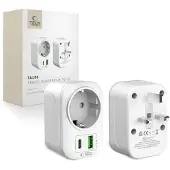 Tech-Protect TA100 UK Adapter - White