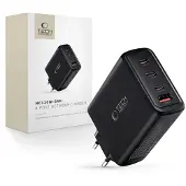 Tech-Protect NC120W GaN-laturi, 4 porttia - 120W - musta