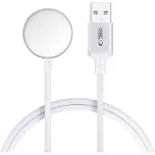 TechProtection MC02 UltraBoost magneettilaturi Apple Watch -kellolle USB-A-kaapelilla - 1m - valkoinen