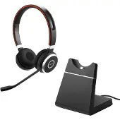 Jabra YOU'RE ON Evolve 65 UC Stereo -langattomat kuulokkeet mikrofonilla + latausalusta