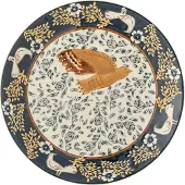 Bloomingville Hezha Plate - Navy - Ø 16 CM