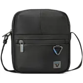 Roncato Trial Crossbody-laukku Nahka 24 cm Musta