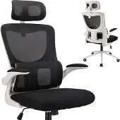 Jumi ZEO ergonominen musta pyörivä toimistotuoli säädettävillä käsinojilla ()