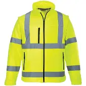 Portwest S428 irrotettavahihainen Hi-Vis 3L Softshelltakki