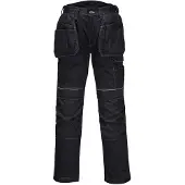 Portwest PW305 musta stretch-riipputaskuhousut