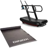 Dinox Juoksumatto Pro Curved Treadmill, Juoksumatto + Suojamatto laitteen alle