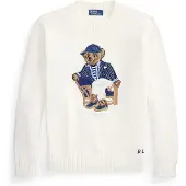 Ralph Lauren for man. 710B19758001 White Bear Jersey (XL), Casual, Cotton