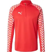 Puma Harjoituspaita Teamliga26 1/4 Vetoketju - Punainen/valkoinen, koko Medium