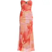 Bardot Stephanie Printed Mesh Dress - Pink - XL