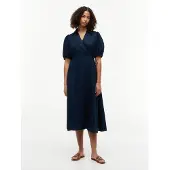 Tommy Hilfiger Ww0ww51011 Lyhythihainen Midi-mekko