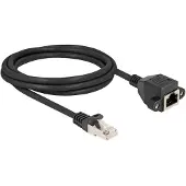 HQ Products 80194, 2 m, S/FTP (S-STP), RJ-50, RJ-50, Musta