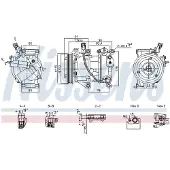 Nissens Kompressori, ilmastointilaite 891095