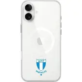 Phonecases3D iPhone 16 Plus Malmö FF Clear case -suojakuori, valkoinen