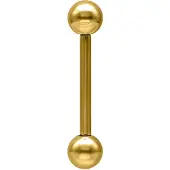 Wildcat Barbell - lävistyskoru - 1,6 mm, 22,0 mm, 6,0 mm, Kultainen metalli