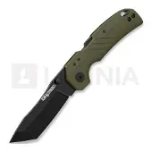 Cold Steel Engage Tanto FL-30DPLT-BG Blackwashed 4116SS, OD Green GFN, pocket knife