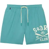 Superdry Printed Logo 16 Swim Short - Blue - M