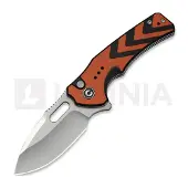 CIVIVI Vexron C24066-3 Satin 14C28N, Orange &amp; Black G10, pocket knife