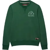 Superdry for man. M2014466A Vintage Prep Relaxed green sweatshirt (M), Casual, Cotton