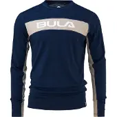 Bula Men's Retro Merino Wool Crew Navy Kerrasto yläosat S