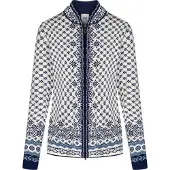Dale of Norway Women's Solfrid Jacket Offwhite/Navy/Ice Blue M