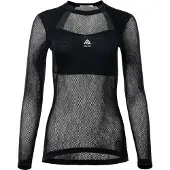 Aclima Women's WoolNet Light Crewneck Jet Black Kerrasto yläosat XL
