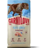 Carnilove 2x12kg True Fresh Adult kala ja kalkkuna Carnilove koiran kuivaruoka