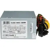 IBox Alimentation CUBE II - 500 Watt - ATX12V 2.2 - PFC - Ylikuormasuojus