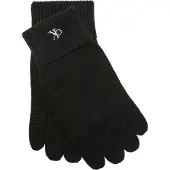 Calvin Klein Ck Fine Rib Gloves - Black - ONE SIZE