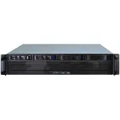 Inter-Tech IPC 2U-2404S, Teline, Palvelin, Musta, Hopea, mikro ATX, Mini-ITX, Terästä, 2U (88887190)
