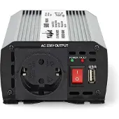 Nedis PIM60012FGY invertteri, 12 V, 600 W, muokattu siniaalto