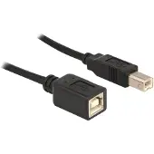 DeLOCK - USB forlængerkabel - USB Type B (hun) til USB Type B (han) - 2 m - lajittelu