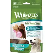 Whimzees - Puppy Value Bag M/L 7 kpl - Koirat - Koiran herkut ja puruluut - Dentalherkut