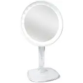 Uniq Halo LED-peili Ladattava 10 x suurennuksella – Valkoinen