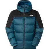 The North Face Men's Diablo Down 2.0 Hooded Jacket Dusk Blue Black Heather/TNF Black Untuvatakit lämminvuoratut S
