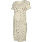 Mamalicious Mlmira Aop Jrs Nightgown 2F A. E. Noos - Cream - M