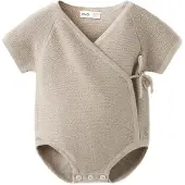Mango Fine Knit Babygrow - Brown - 3-6M