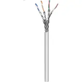 Intellinet Cat6a 100m harmaa verkkokaapelikela (CU, solid, S/FTP 23 AWG, LSZH)