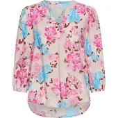 Kaffe Kahaisley O-Neck Blouse - Pink - 34