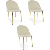 Hobby Hall 3-osainen Inca-ruokatuolisetti, hiekanvärinen