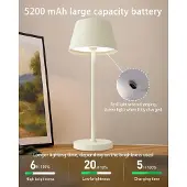 Hobby Hall Langaton ladattava LED pöytävalaisin, 2 kpl