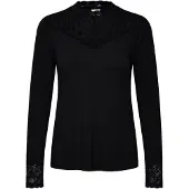 Cream Crtrulla Jersey Blouse - Black - L
