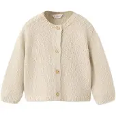 Mango Knitted Button Cardigan - Beige - 9-12M