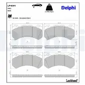 Delphi Jarrupalasarja (4kpl), levyjarru LP4044