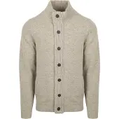 Barbour Men's Elbow-Patch Cardigan New Stone Pitkähihaiset topit XXL