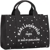 Karl Lagerfeld Ostoskassi 'Rue St-Guillaume' musta / valkoinen