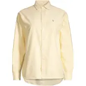 Ralph Lauren for woman. 211B28999003 Yellow Relaxed Fit cotton oxford shirt (XS), Casual, Long sleeve