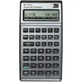 HP 17bII+, Tasku, Talouslaskin, 15 lukua, 2 linjat, Akku, Hopea